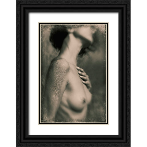 Untitled Black Ornate Wood Framed Art Print with Double Matting by Bousca, Bogdan