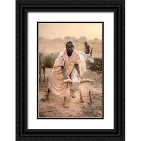 A Symbiotic Bond Black Ornate Wood Framed Art Print with Double Matting by Cole, Trevor