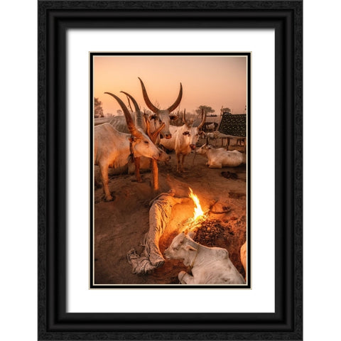 My Resting Place Black Ornate Wood Framed Art Print with Double Matting by Cole, Trevor