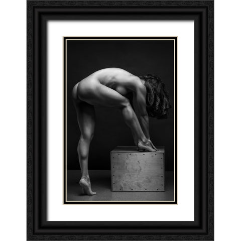 Bodyscape Black Ornate Wood Framed Art Print with Double Matting by Belovodchenko, Anton