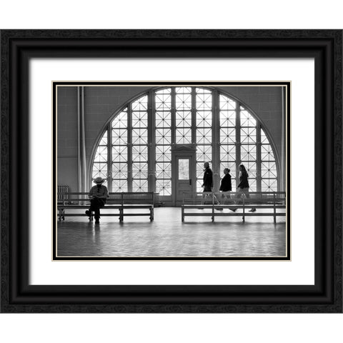 Out Of Three Comes One Black Ornate Wood Framed Art Print with Double Matting by Resch, Iris