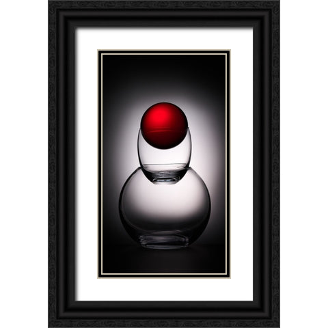 Redhead Black Ornate Wood Framed Art Print with Double Matting by Sokac, Drazen