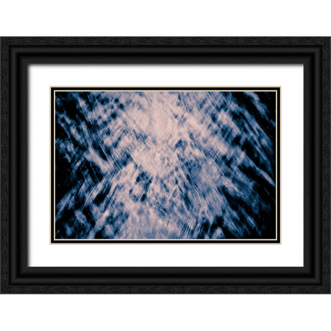 panta rhei Black Ornate Wood Framed Art Print with Double Matting by Reichelt, Dieter