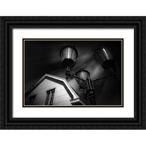 In The Spotlights Black Ornate Wood Framed Art Print with Double Matting by Claes, Gilbert