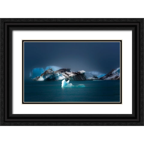 Japkulsarlon Black Ornate Wood Framed Art Print with Double Matting by Engstrom, Erik