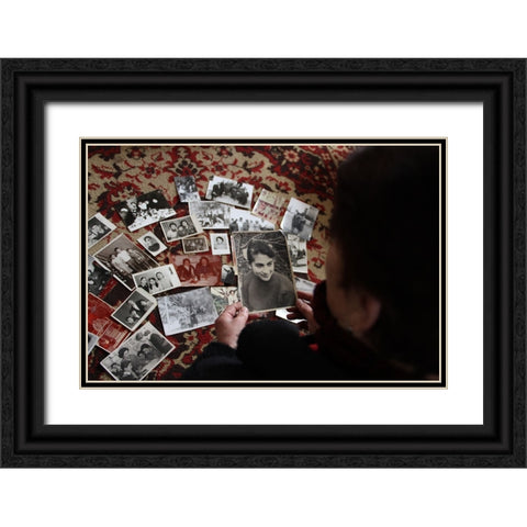 Virginity Black Ornate Wood Framed Art Print with Double Matting by Lapachi, Khatuna