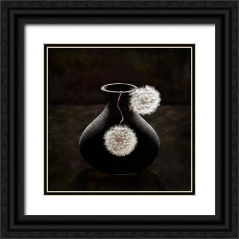Plush Balls Black Ornate Wood Framed Art Print with Double Matting by Meng, Mia