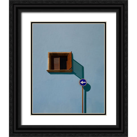 Urban shadows Black Ornate Wood Framed Art Print with Double Matting by Schuster, Inge