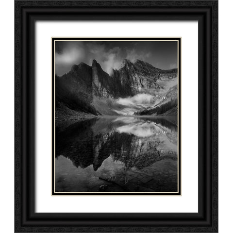 After A Rain Black Ornate Wood Framed Art Print with Double Matting by Li, Bing