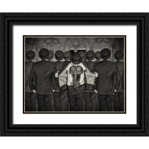 Lookinside Black Ornate Wood Framed Art Print with Double Matting by Egger, Marcel