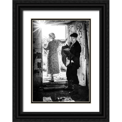 Summer Melody Black Ornate Wood Framed Art Print with Double Matting by Cherkasov, Viktor