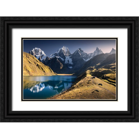 The Lake Black Ornate Wood Framed Art Print with Double Matting by Nienartowicz, Karol