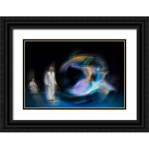 Untitled Black Ornate Wood Framed Art Print with Double Matting by Shawki, Mohamed