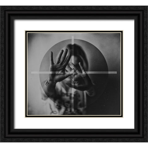 Untitled Black Ornate Wood Framed Art Print with Double Matting by Ulfig Arps, Sandra