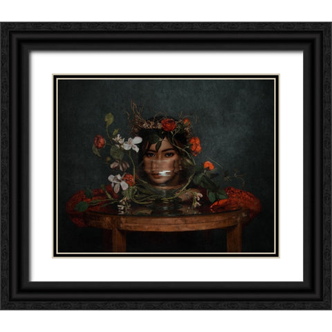 A Different Way Black Ornate Wood Framed Art Print with Double Matting by Abdillah, Djayent