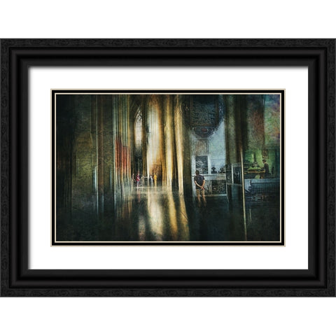 World Press Photo 2022 Black Ornate Wood Framed Art Print with Double Matting by Van Der, Jan