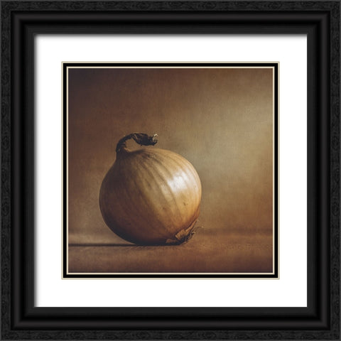 Onion Black Ornate Wood Framed Art Print with Double Matting by Zvinakeviciute, Kristina
