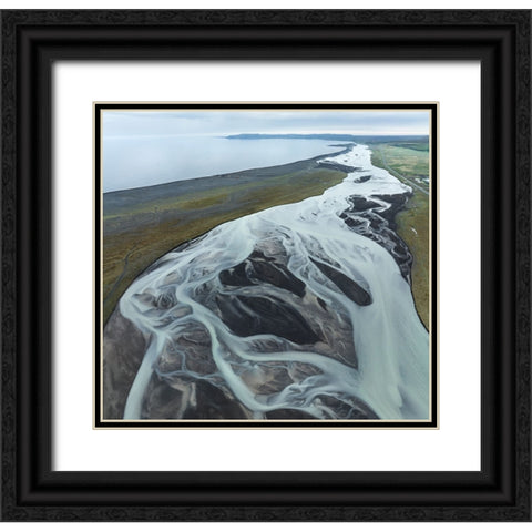 Vein Of The Land Black Ornate Wood Framed Art Print with Double Matting by Dou, Shenshen