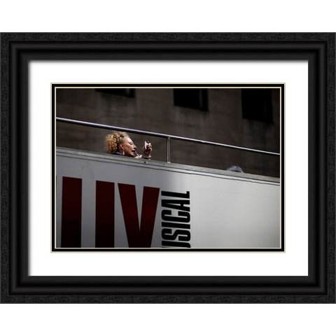 So What-I Am Woman ... Black Ornate Wood Framed Art Print with Double Matting by Verdon