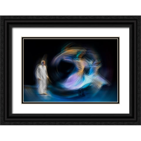 Untitled Black Ornate Wood Framed Art Print with Double Matting by Shawki, Mohamed