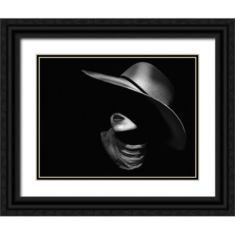 Tanya Black Ornate Wood Framed Art Print with Double Matting by Fidanza, Toni