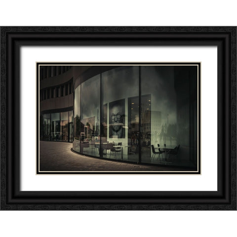 Leica Park Black Ornate Wood Framed Art Print with Double Matting by Borges Alves, Luis