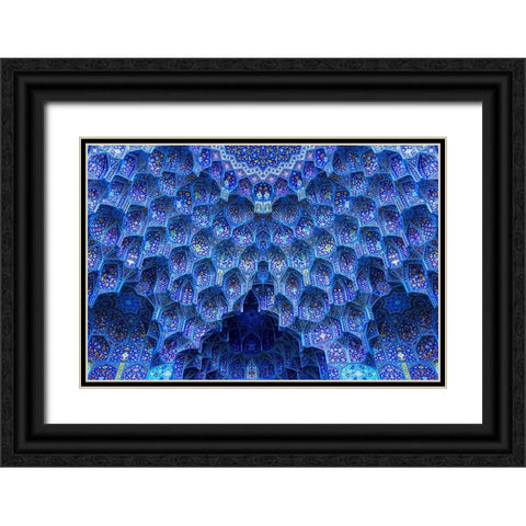 The miracle of architecture Black Ornate Wood Framed Art Print with Double Matting by Mohammad Hossein, Hamid