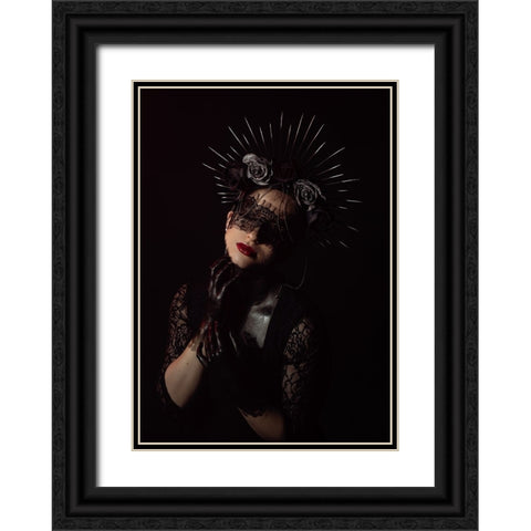 Black Lady Black Ornate Wood Framed Art Print with Double Matting by Mighorst, Ineke