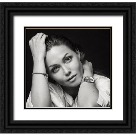 Oksana Black Ornate Wood Framed Art Print with Double Matting by Rise, Zachar