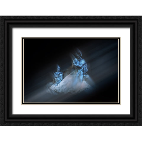 Towards Black Ornate Wood Framed Art Print with Double Matting by Shawki, Mohamed