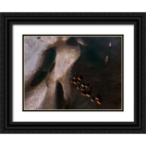 Beauty Of Nature ... Black Ornate Wood Framed Art Print with Double Matting by Alam Khan, Rakibul