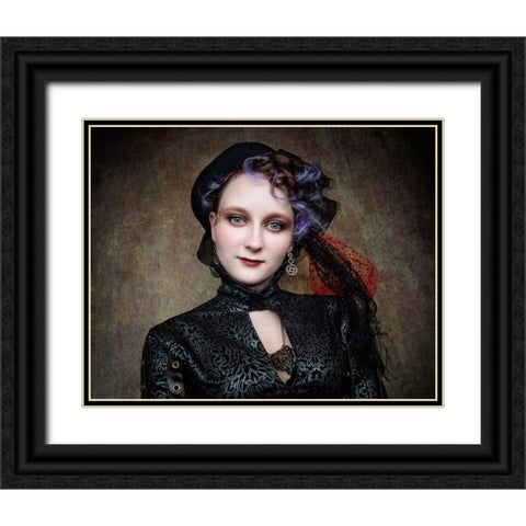 Wild EyeS Black Ornate Wood Framed Art Print with Double Matting by Springgay, Daniel