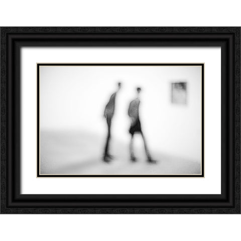 In The Art Gallery Black Ornate Wood Framed Art Print with Double Matting by Schleicher-Schwarz, Roswitha