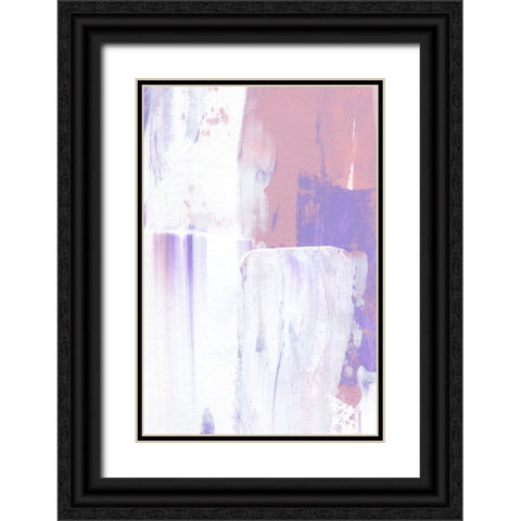 Color Flow No 2 Black Ornate Wood Framed Art Print with Double Matting by Uplusmestudio