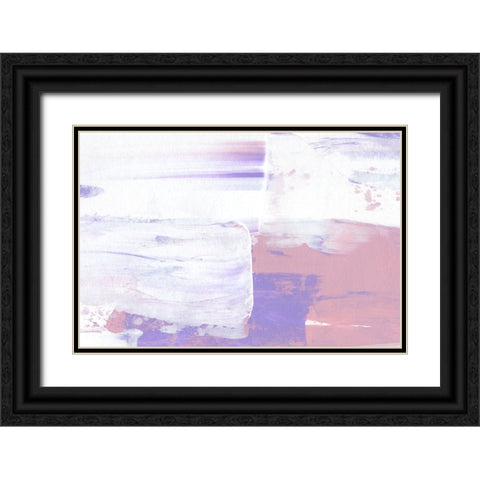 Color Flow No 2 Black Ornate Wood Framed Art Print with Double Matting by Uplusmestudio