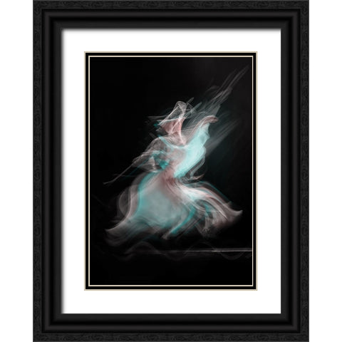 Mirage Black Ornate Wood Framed Art Print with Double Matting by Shawki, Mohamed