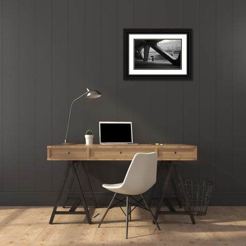 Other People Are Hell Black Ornate Wood Framed Art Print with Double Matting by Young Choi, Mi