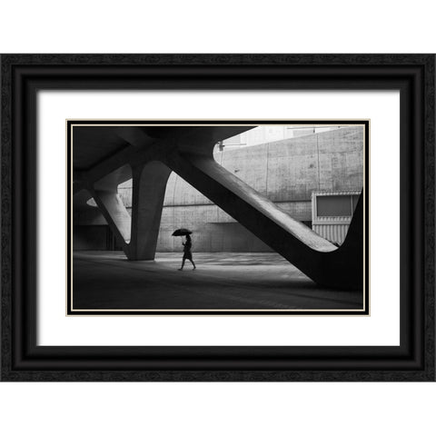Other People Are Hell Black Ornate Wood Framed Art Print with Double Matting by Young Choi, Mi
