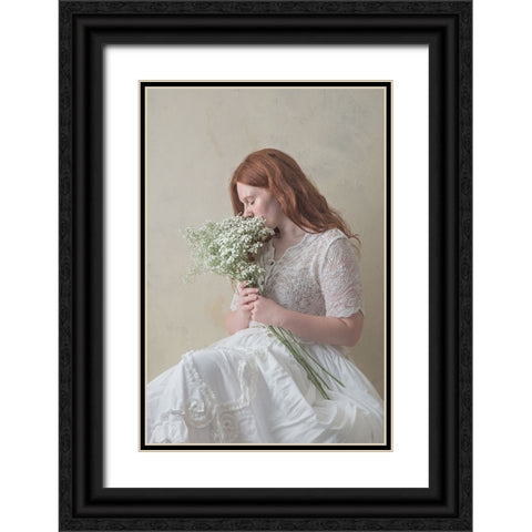 Never Stop Dreaming Black Ornate Wood Framed Art Print with Double Matting by Franke, Ruth
