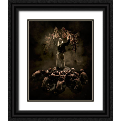 Theatrical Black Ornate Wood Framed Art Print with Double Matting by Herliyanto, Gatot