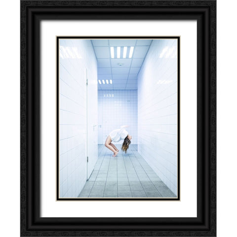 Untitled Black Ornate Wood Framed Art Print with Double Matting by Allmaier, Michael