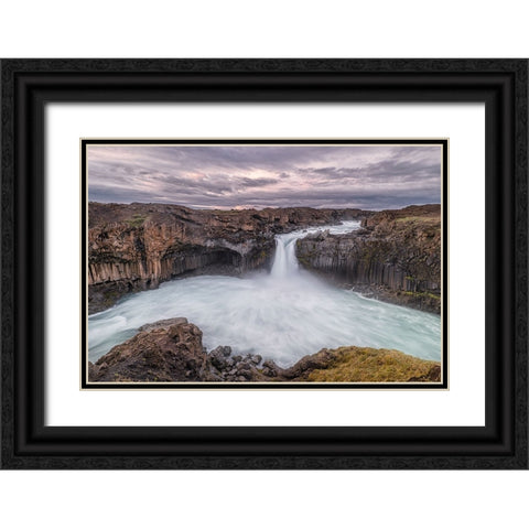 Iceland 10 Black Ornate Wood Framed Art Print with Double Matting by J Rao, Jenny