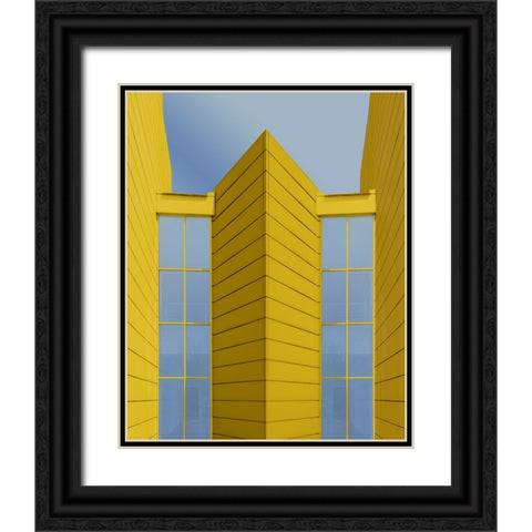 Symmetries Black Ornate Wood Framed Art Print with Double Matting by Domont, Jois