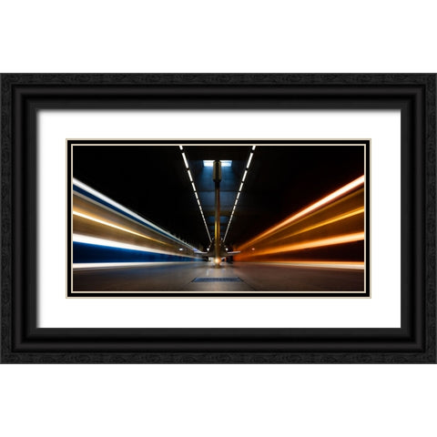 The Race Black Ornate Wood Framed Art Print with Double Matting by Dauer, Andy
