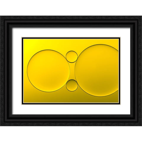 Parejas Black Ornate Wood Framed Art Print with Double Matting by Luis Martinez, Antonio