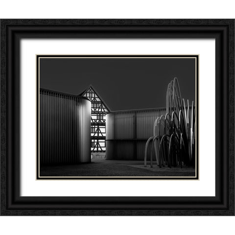 Contrasts Black Ornate Wood Framed Art Print with Double Matting by Auerbach, Markus