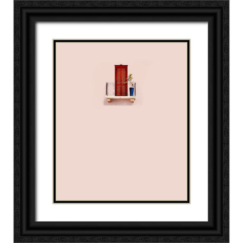 Minimalism - Tel AvIV Black Ornate Wood Framed Art Print with Double Matting by Orbach, Arnon