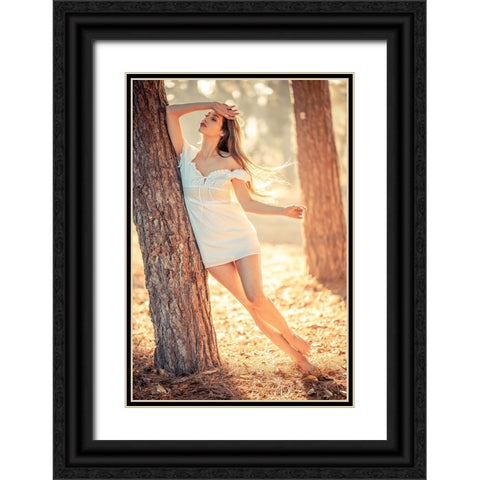 In Her Mind Black Ornate Wood Framed Art Print with Double Matting by Nahoum, Avi