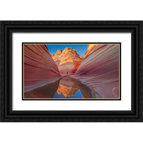 Microsoft Windows 7 Wallpaper Place + Black Ornate Wood Framed Art Print with Double Matting by Xu, Kevin