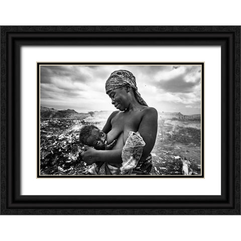 The Chalice Of Life Black Ornate Wood Framed Art Print with Double Matting by Coelho, Joao